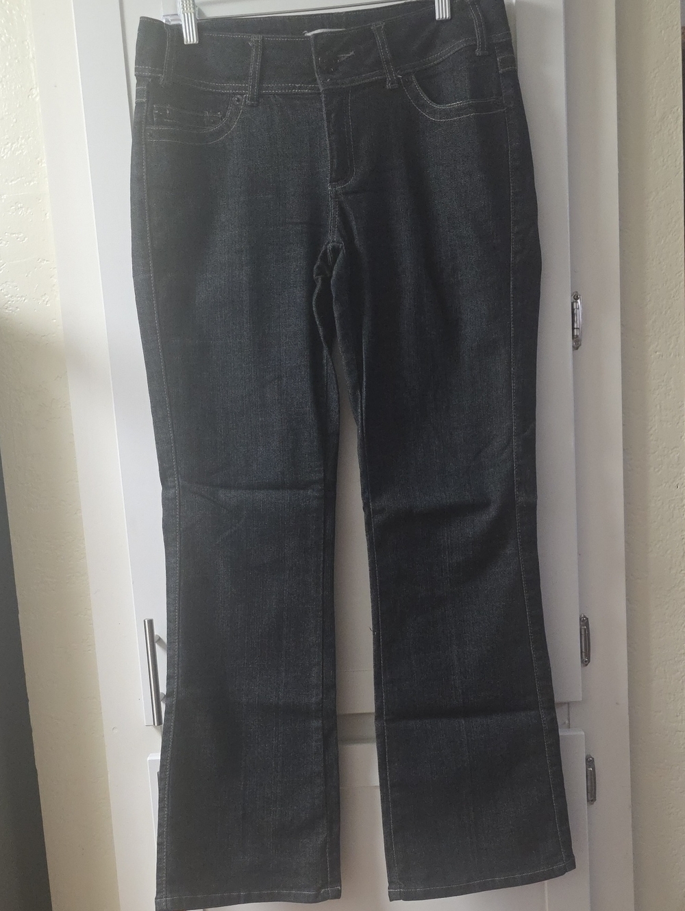 Mixit Charcoal Flared Wide-Leg Jeans Size 8